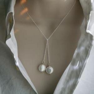 Classic High Quality Freshwater Coin Pearl Duo..