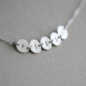 Five Initial Letter Charm,tiny Initial Charm..