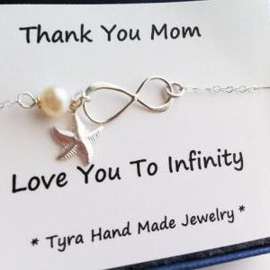 Mother infinity love bracelet,starf..