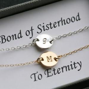 Sisterhood necklace,Thank you card ..