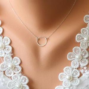 Circle Necklace,karma Necklace, Friends,bridesmaid..