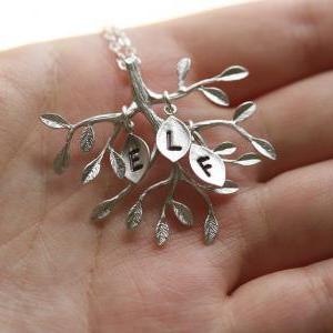 Family Tree Necklace,leaf..