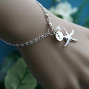 Starfish Bracelet,beach Wedding,bridesmaid..