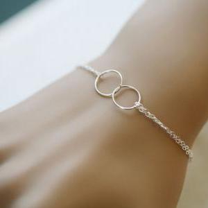 Circle Necklace,eternity Love Circle, Friend..