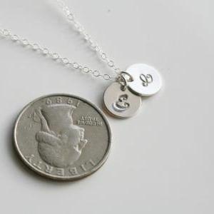 Three Initials Necklace,sterling..