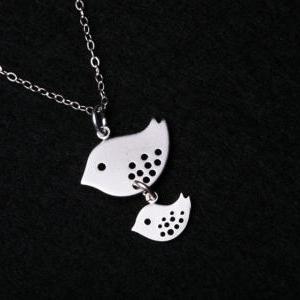 Mother and Baby,Bird necklace,Famil..