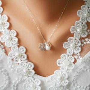 Set of 4,Lotus necklace,Customize i..