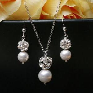Bridesmaid Jewelry set,Crystal Rhin..