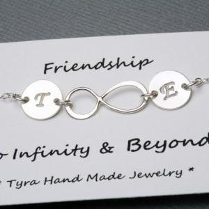 Friendship,infinity Initial Bracelet,initial..