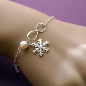 Snowflake bracelet,holiday,Best fri..