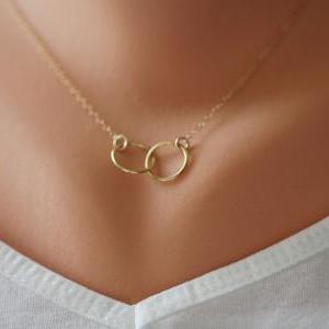 Circle Necklace,eternity Necklace, Friends..