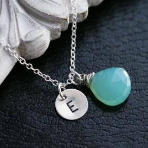 Personalized Birthstone And Initial..