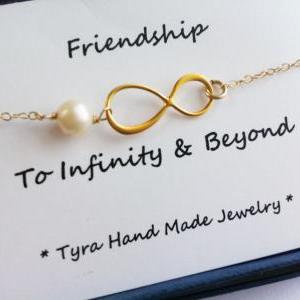 Infinity Bracelet With Card,gold Bracelet,eternity..