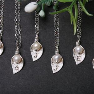 Set of 8,Calla lily flower Sterling..