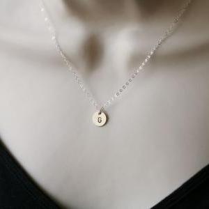 Custom Initial Sterling silver Neck..