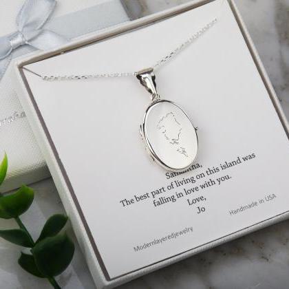 Engraved Rose Gold Oval Locket With Photo,memorial..