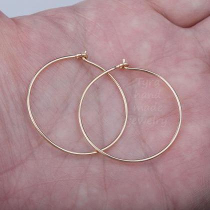 Gold Filled Large Hoop Earring,large Circle..