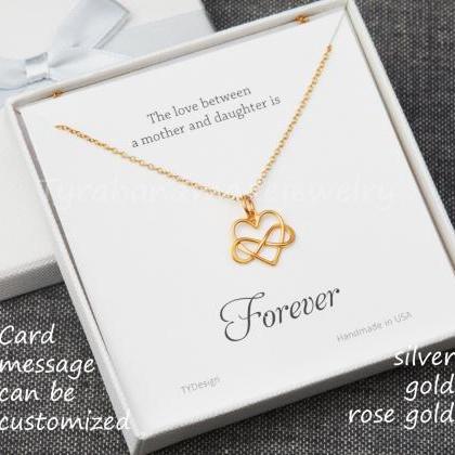 Infinity Love Necklace,infinity Heart..