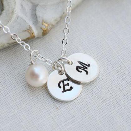 Personalized Initial Necklace,monogram Tag..