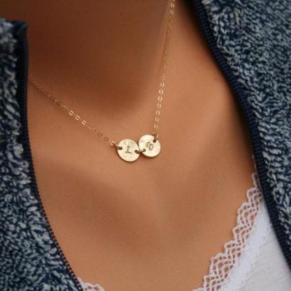 Initial Connector Necklace,family Monogram..