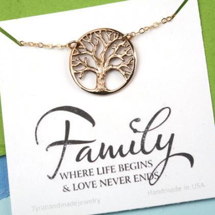 Family Tree Necklace,mother's Day..