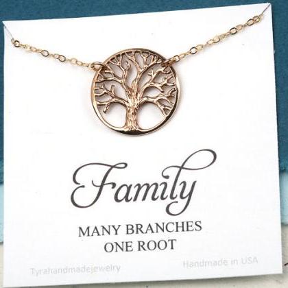 Family Tree Necklace,mother's Day..