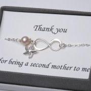 Mother in law,Godmother,Mother infinity love bracelet,Grandma,Mother jewelry,Mother of groom,Greeting card