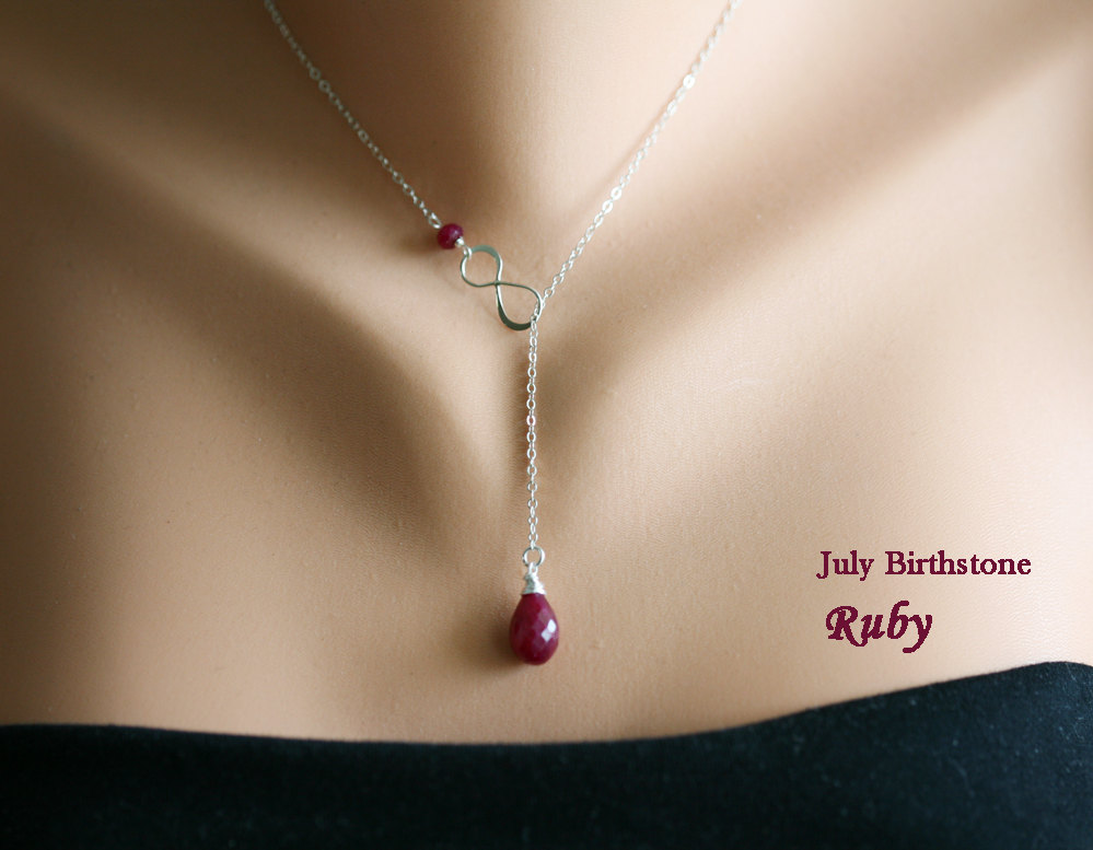Ruby infinity necklace discount
