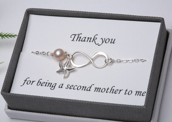 Mother In Law,godmother,mother Infinity Love Bracelet,grandma,mother Jewelry,mother Of Groom,greeting Card