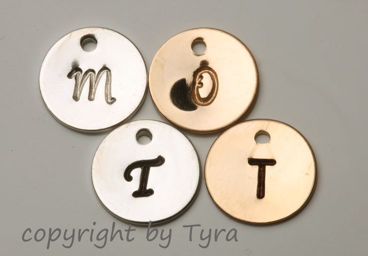 For Tydesign Jewelry Buyer Only,will Not Be Sold Separately.add Gold Filled Initial Letter Disc Charm