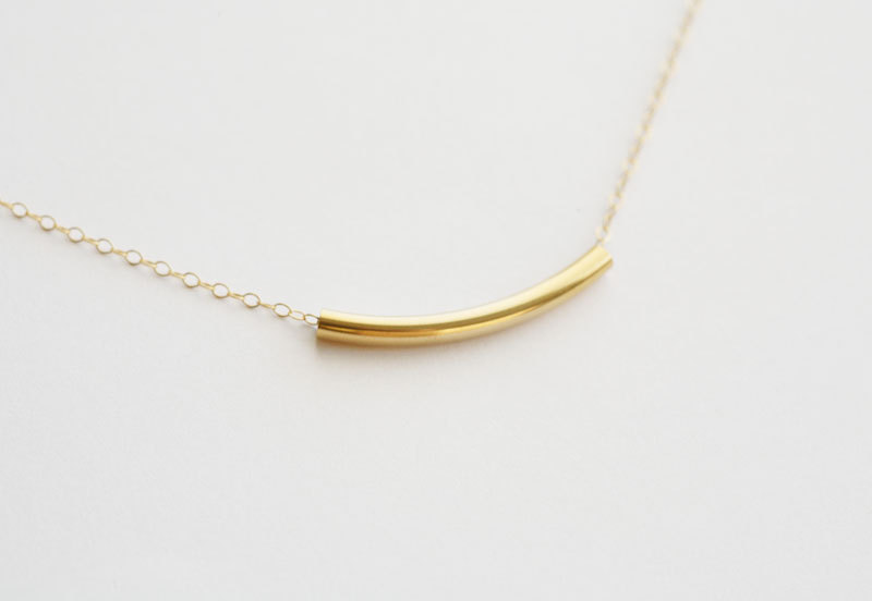 Entirely In 14k Gold Filled,gold Bar Necklace, Everyday Jewelry,layering,simply,gold Filled Necklace,bridesmaid Gifts,birthday,friendship