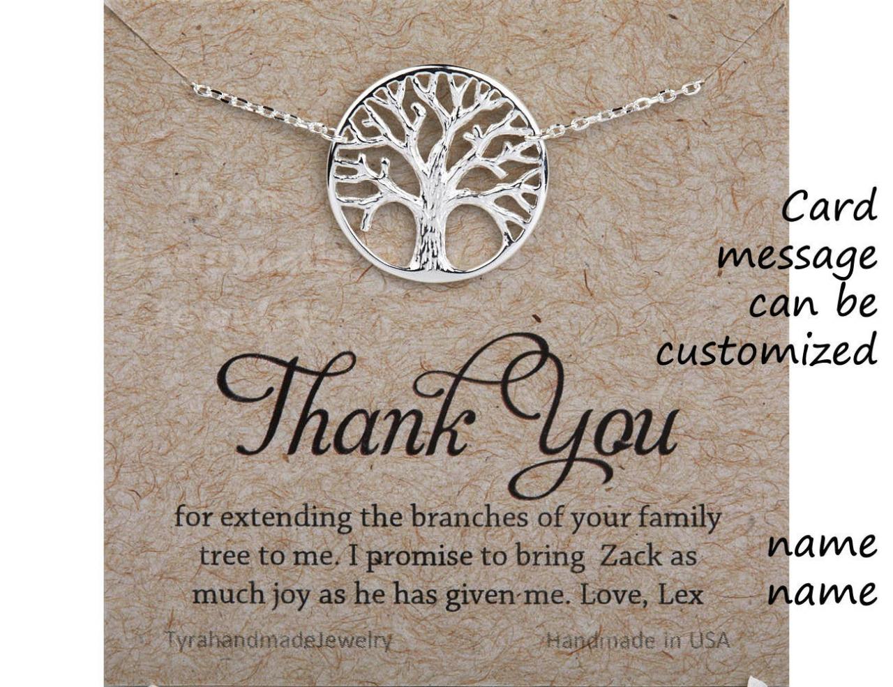Family Tree Necklace tree Of Life mother s Day Gift mother Of The