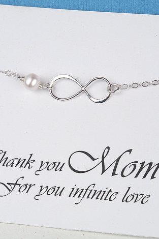 Mother daughter infinity charm bracelet set,gift for mother of groom,Mother in law gift, Infinity bracelet, sisters,mother's day gift